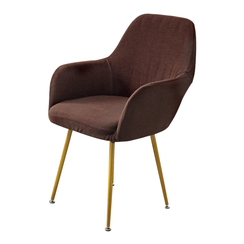 Housse de Chaise Scandinave en polaire - Marron foncé