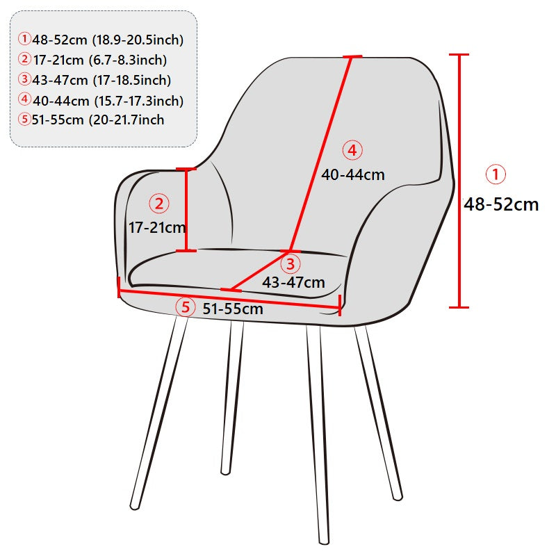 Housse de Chaise Scandinave en polaire - Antique