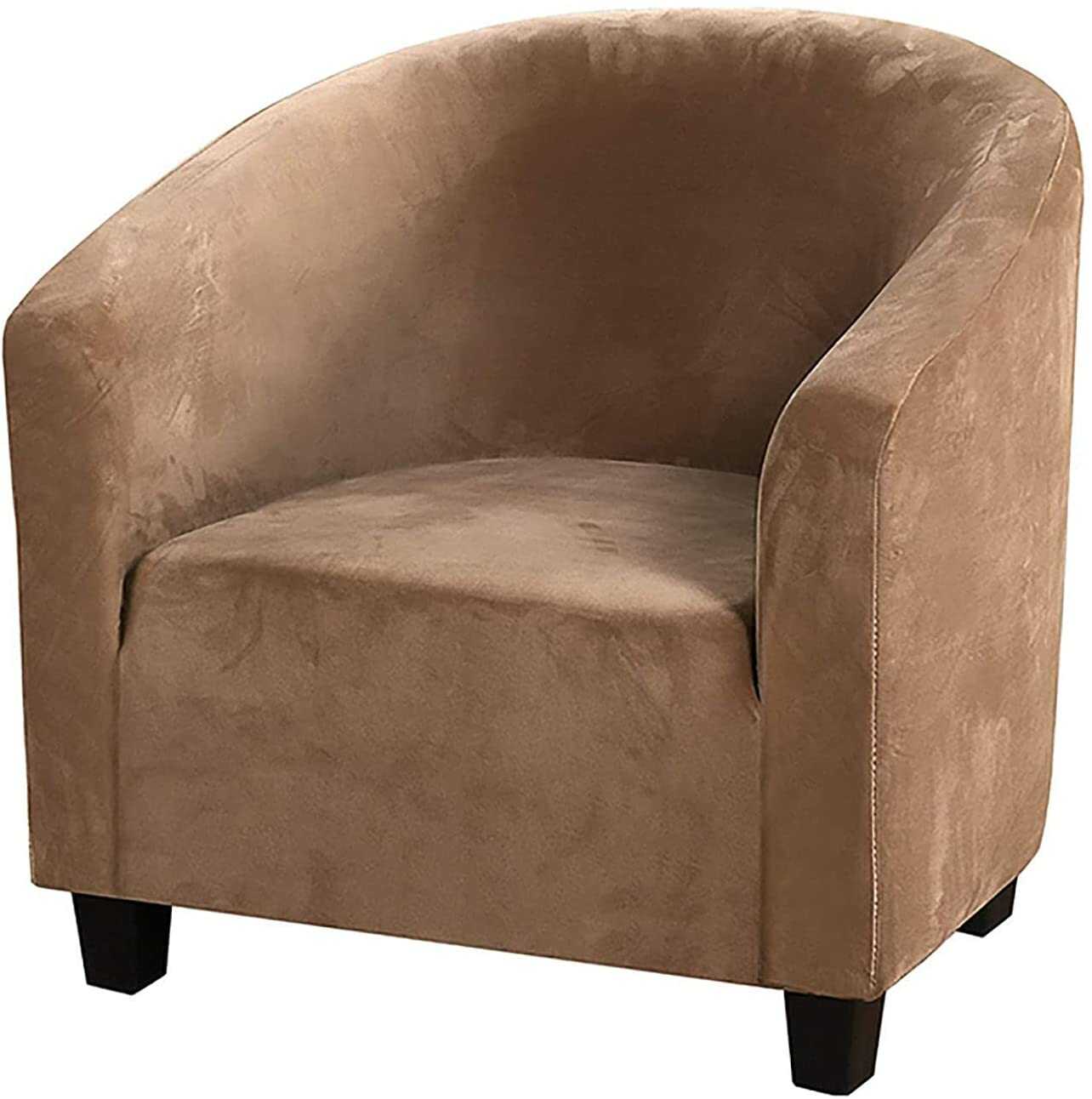 Housse de Fauteuil en Velours - Marron