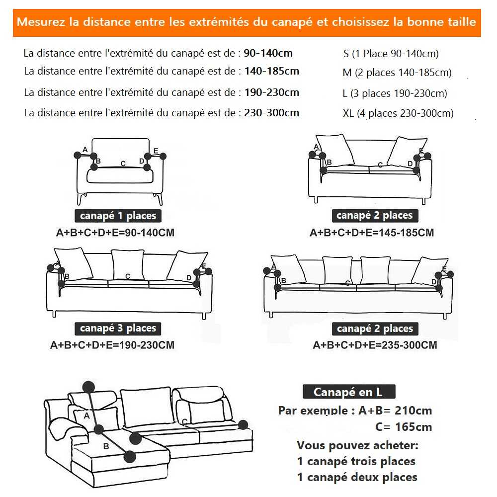 Housse de Canapé d'angle - Blanca