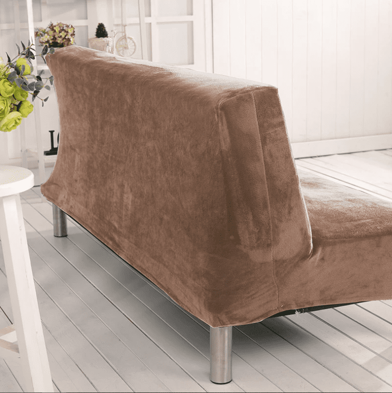 Housse de clic clac velours marron - Housse pour clic clac en velours