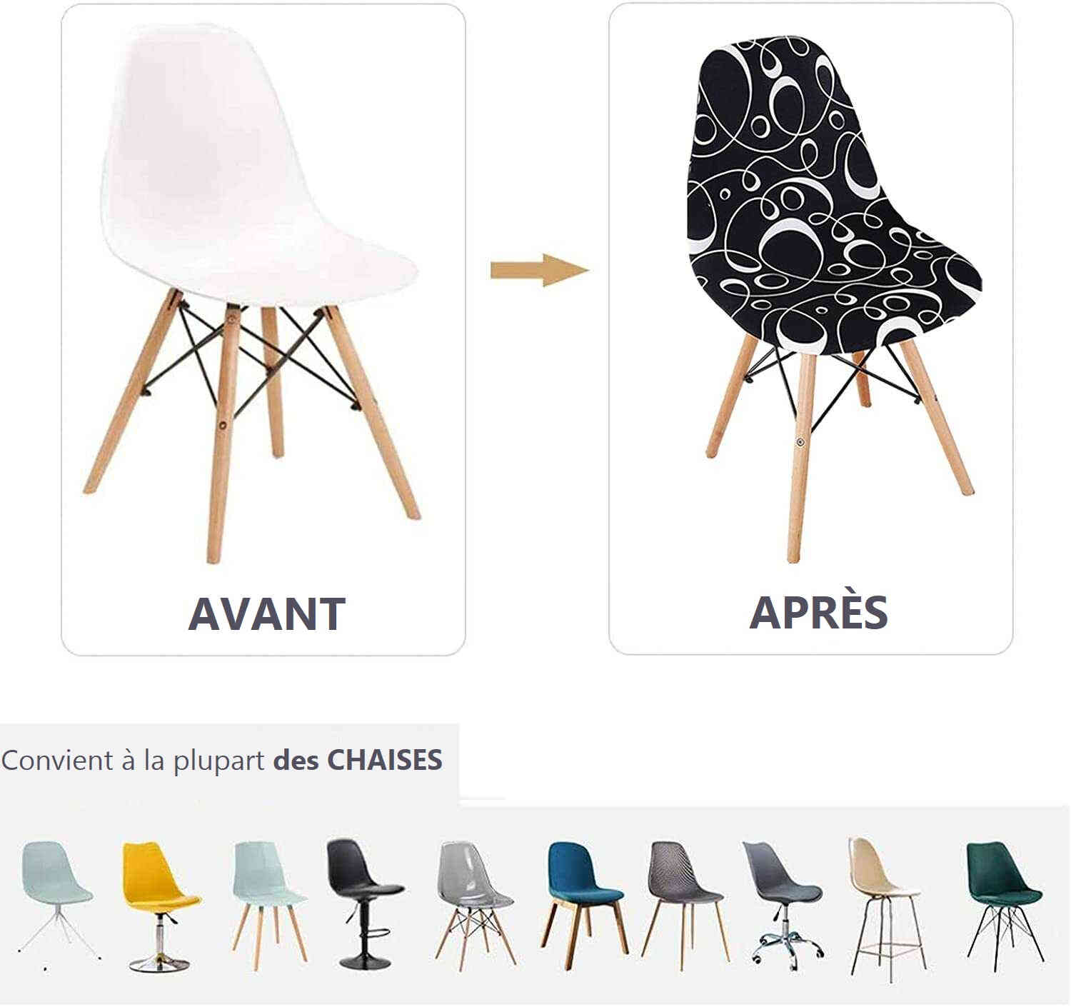 Housse de Chaise <br/> Scandinave - Moderne