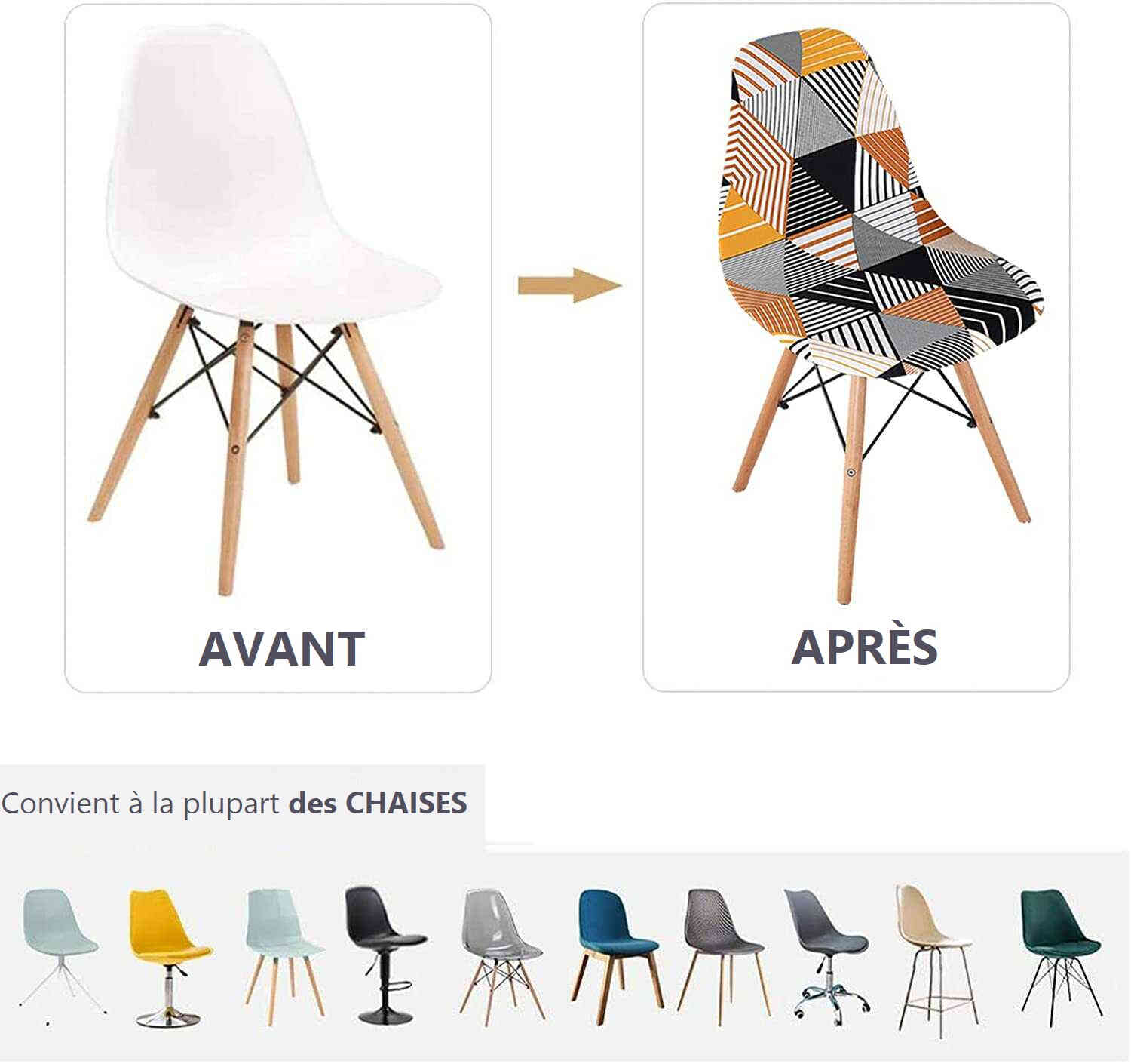 Housse de Chaise <br/> Scandinave - Moderna