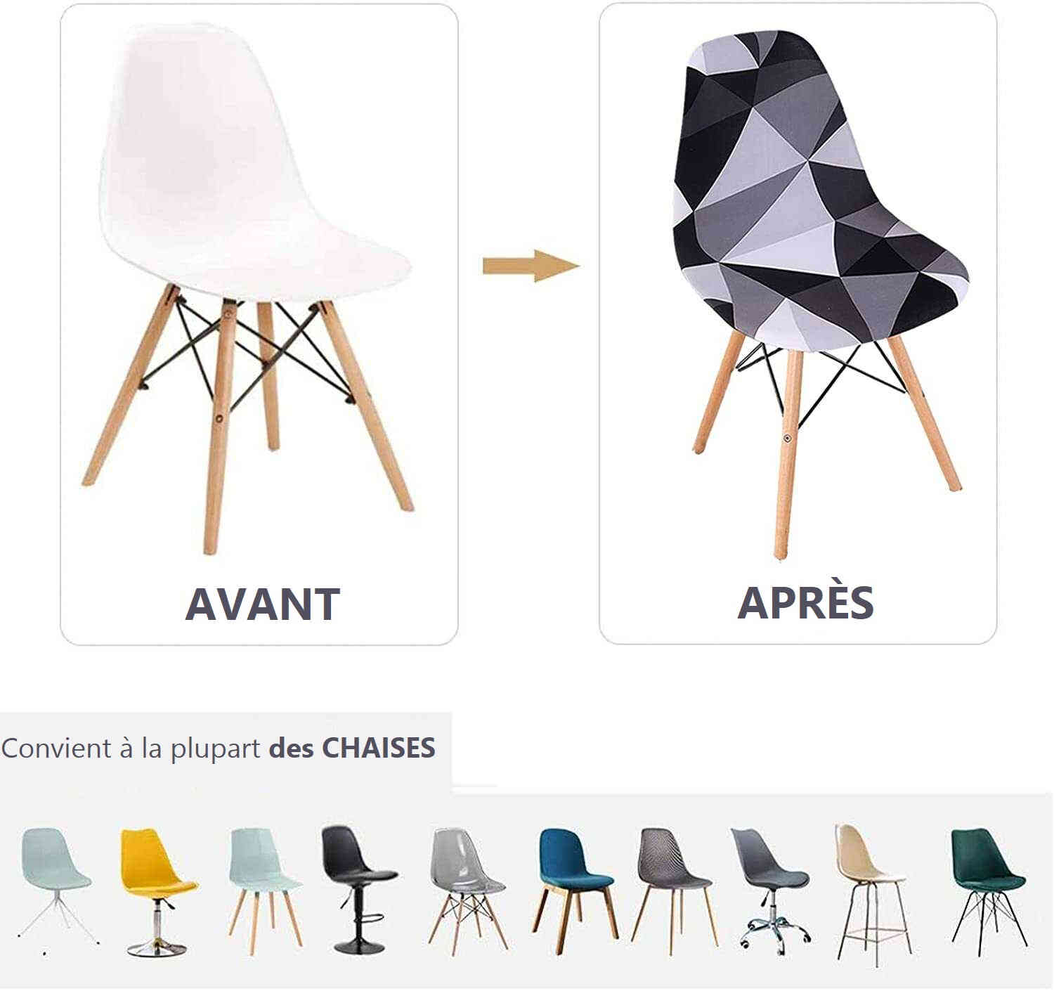 Housse de Chaise <br/> Scandinave - dark