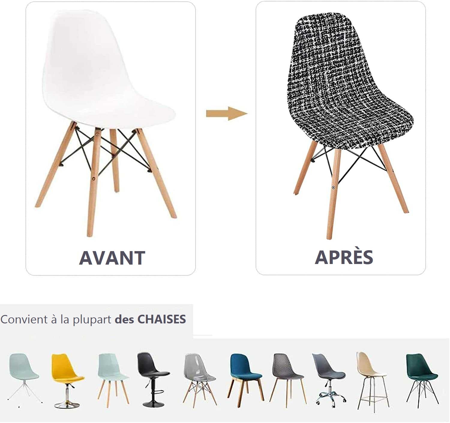 Housse de Chaise <br/> Scandinave - Jersey