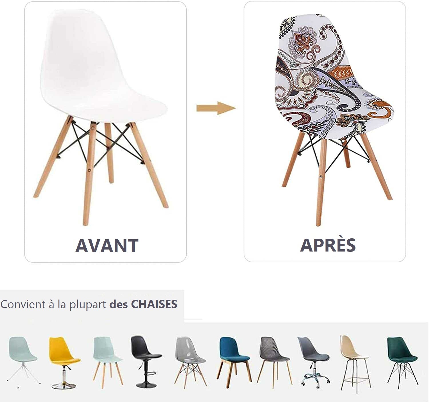 Housse de Chaise <br/> Scandinave - Dragao