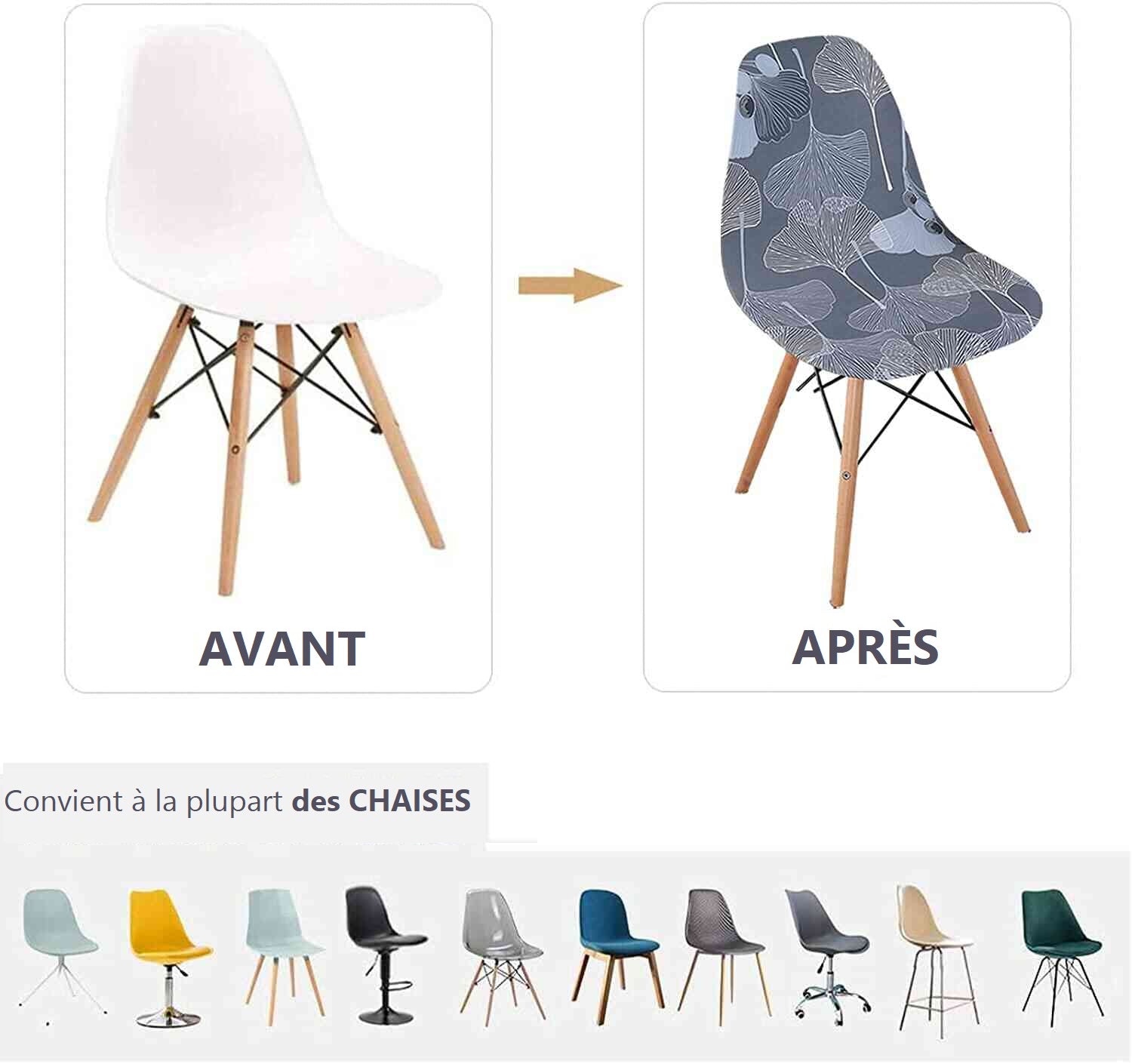 Housse de Chaise <br/> Scandinave - Funny