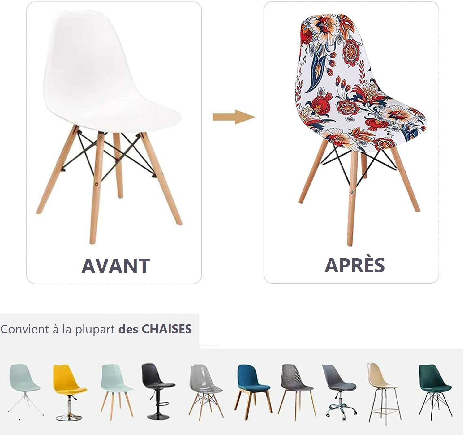 Housse de Chaise <br/> Scandinave - Dragon